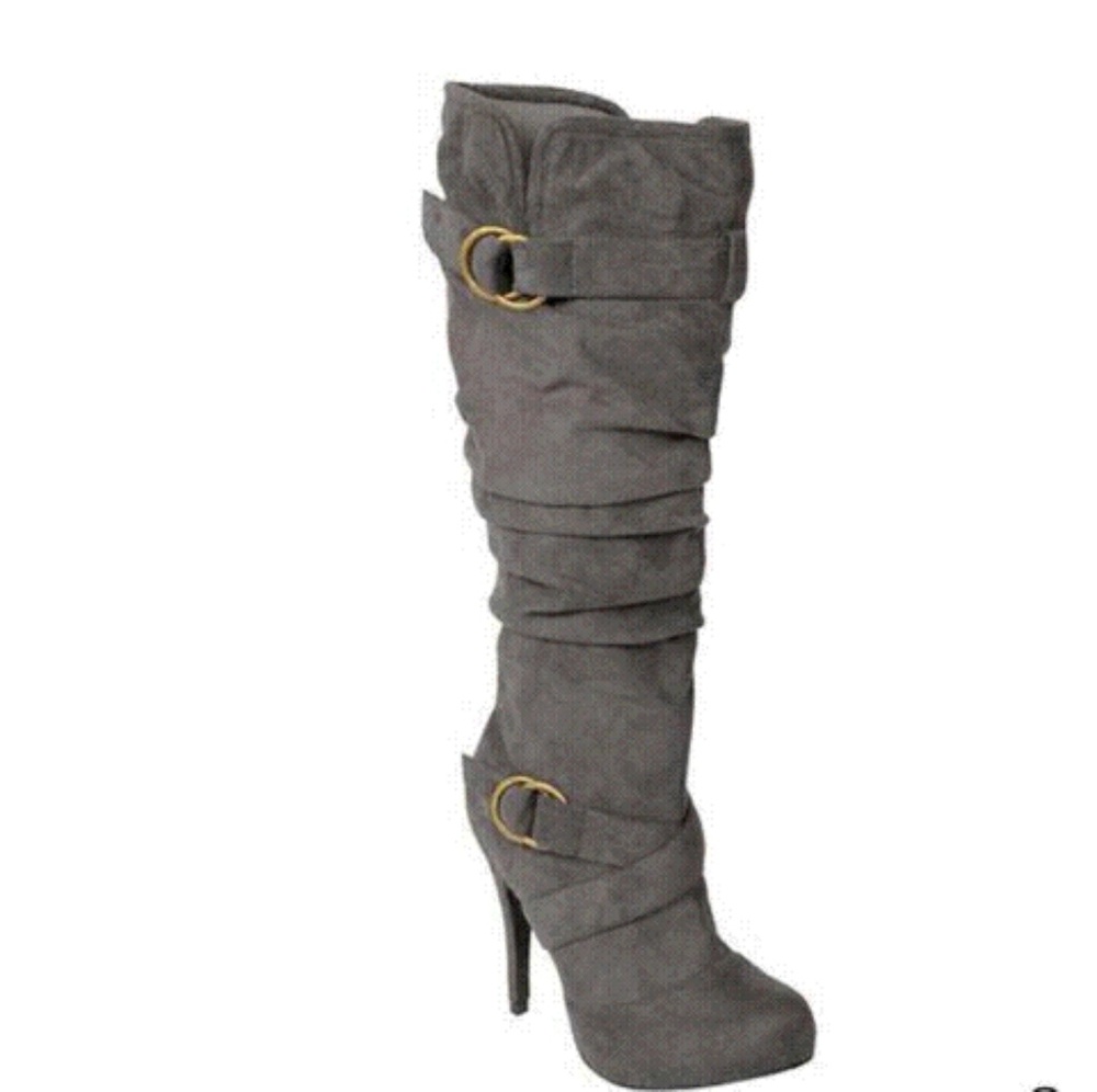 Grey Stiletto heel boots - Picture 1 of 7